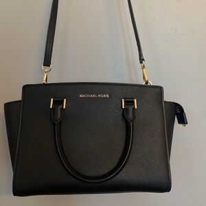 Michael Kors Selma Satchel Black Purse *Authenticated*